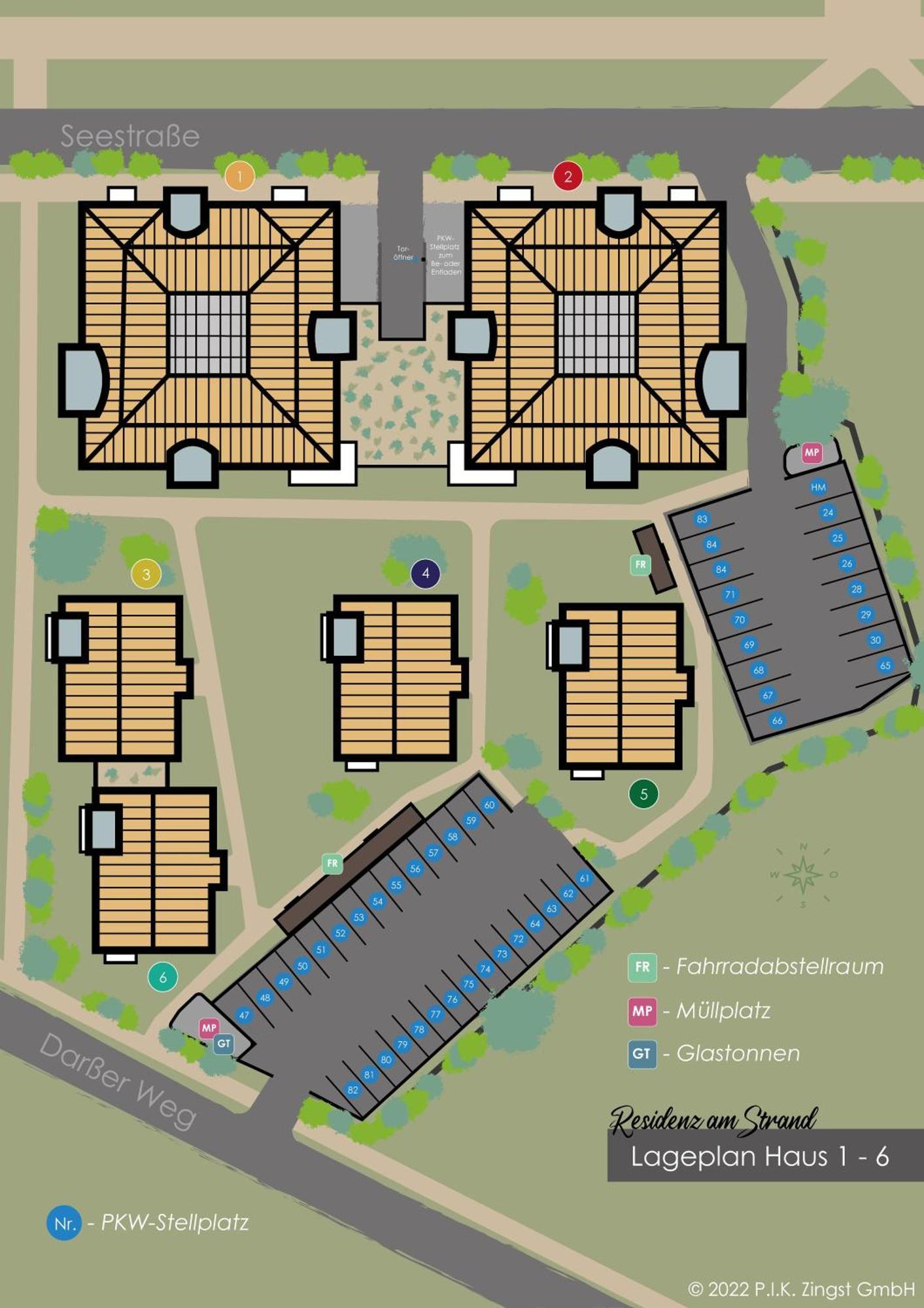 Residenz Am Strand Wohnung 2-46 Цингст Екстер'єр фото